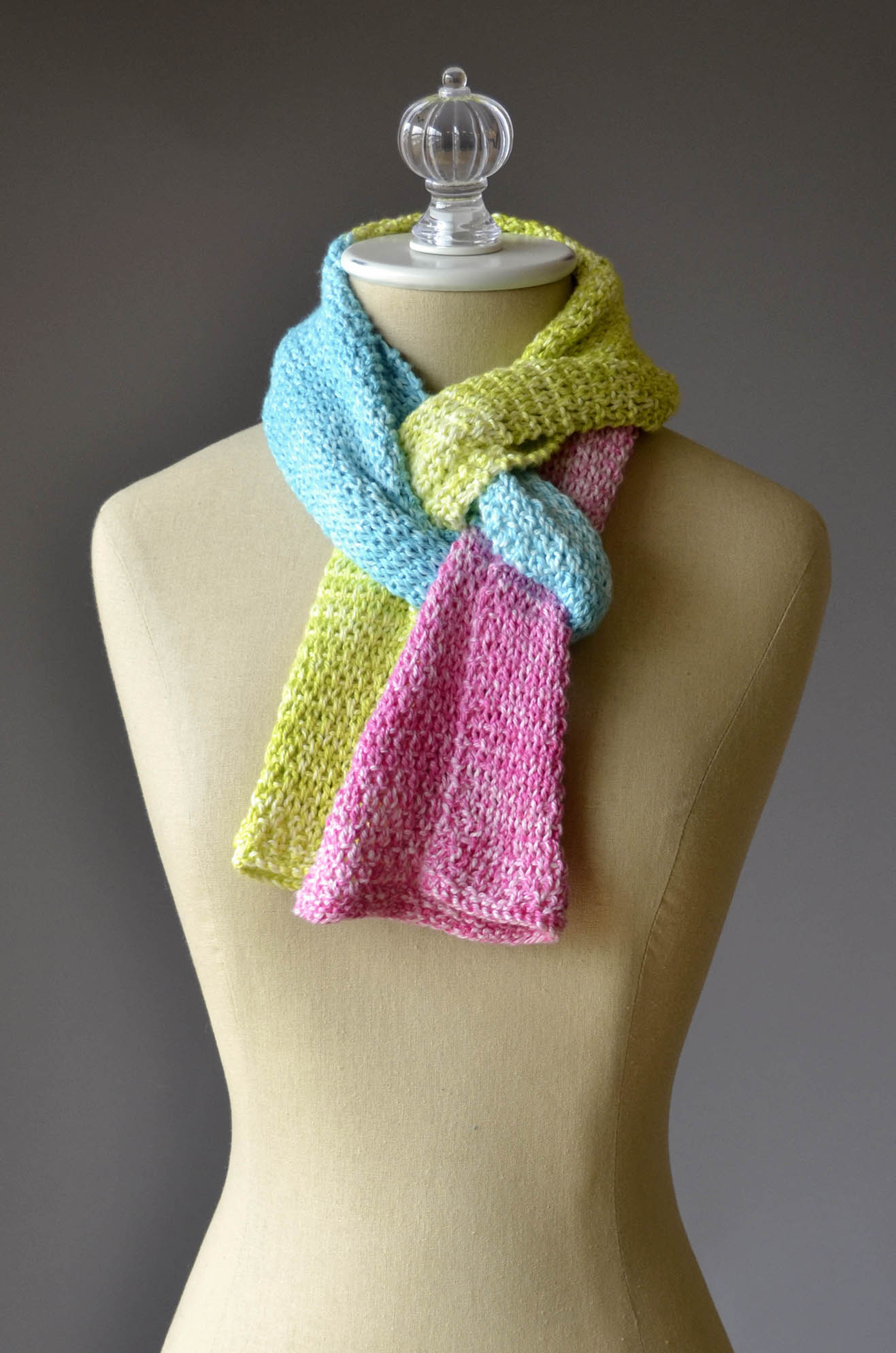 Free Pattern Friday Color Block Scarves  Universal Yarn  