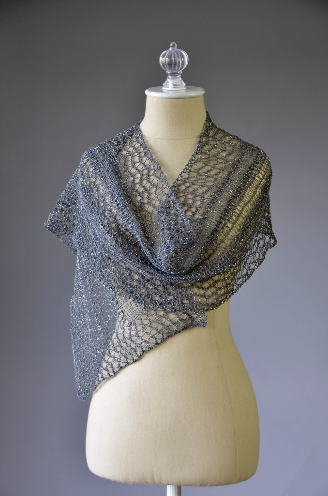 Universe Starry Road Shawl wrapped blog