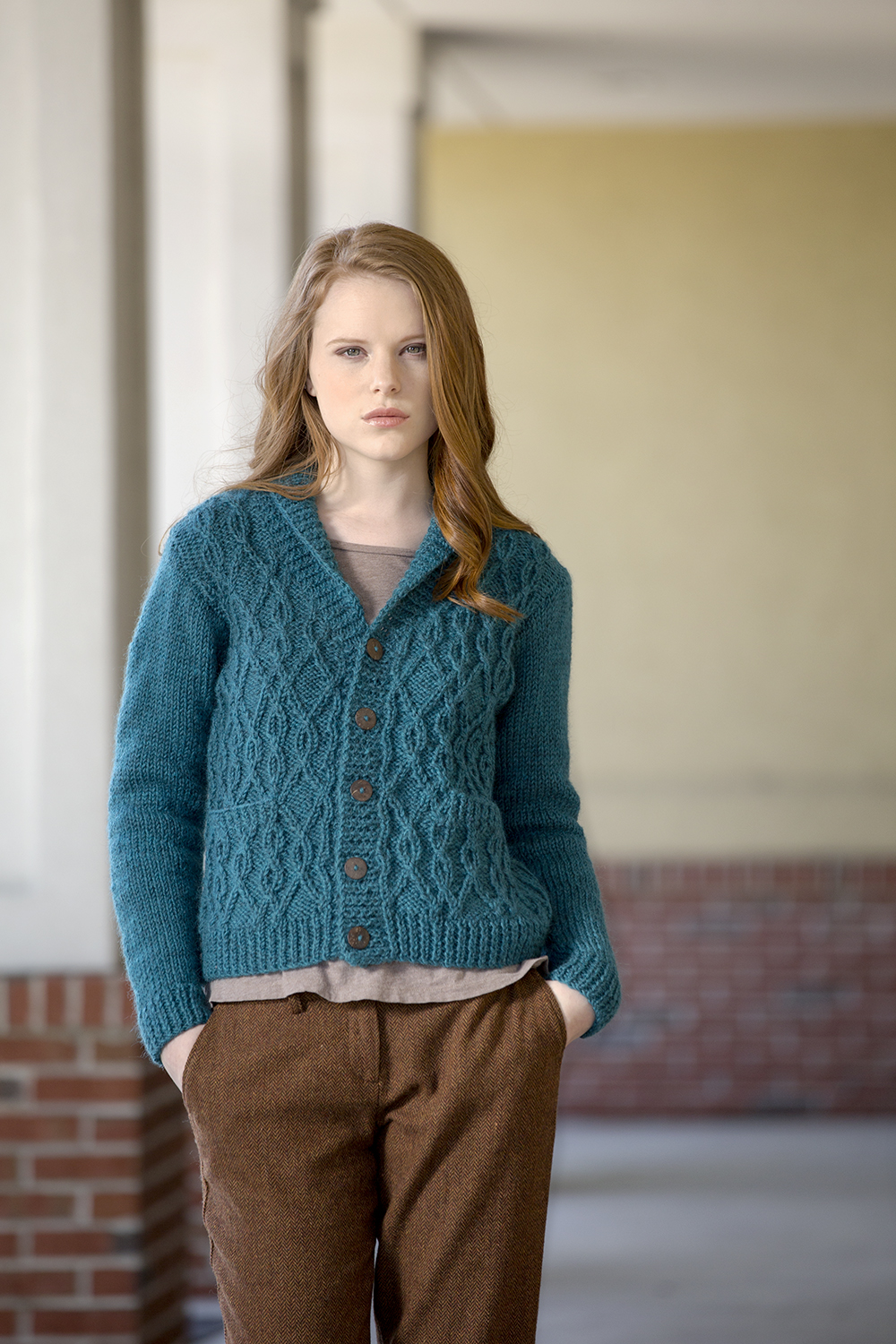 Jjill Cardigan, Patch pockets are a practical touch.