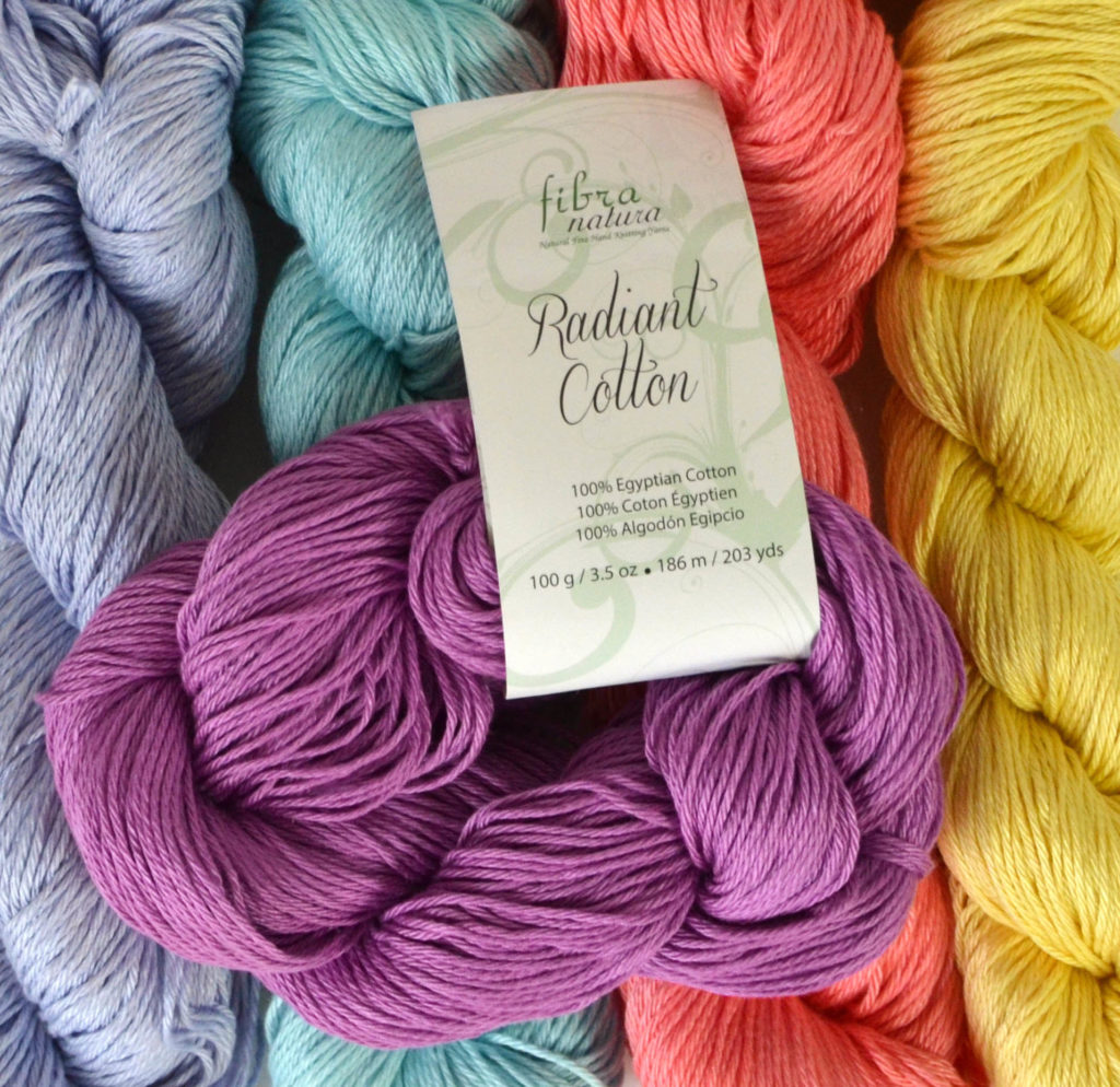 hanks of Radiant Cotton yarn