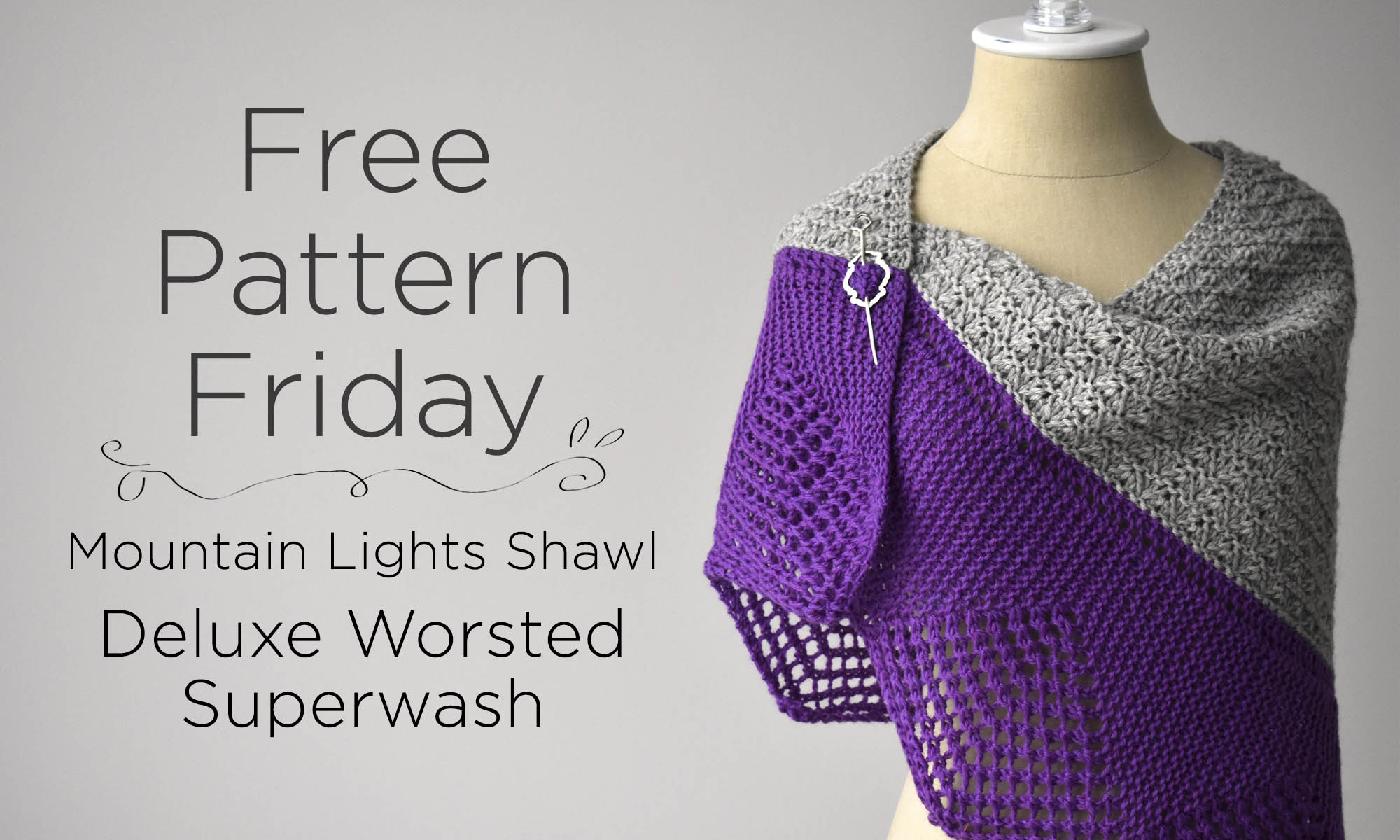 Free Pattern Friday – Mountain Lights Shawl – Universal Yarn Creative