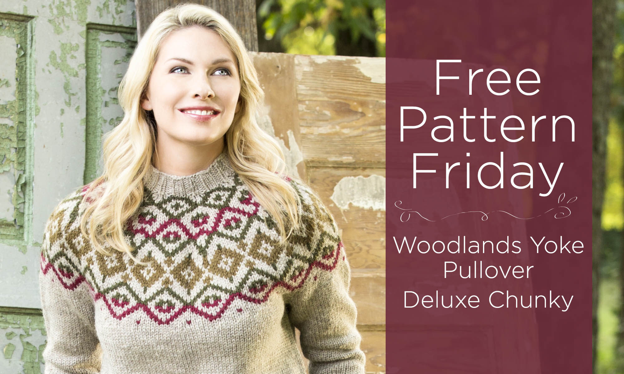 Free Pattern Friday – Woodlands Yoke Pullover – Universal Yarn Creative  Network