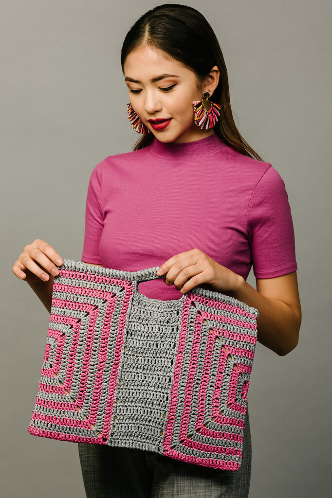 Abree Spring Interchangeable Tweed Fabric Mini Bag