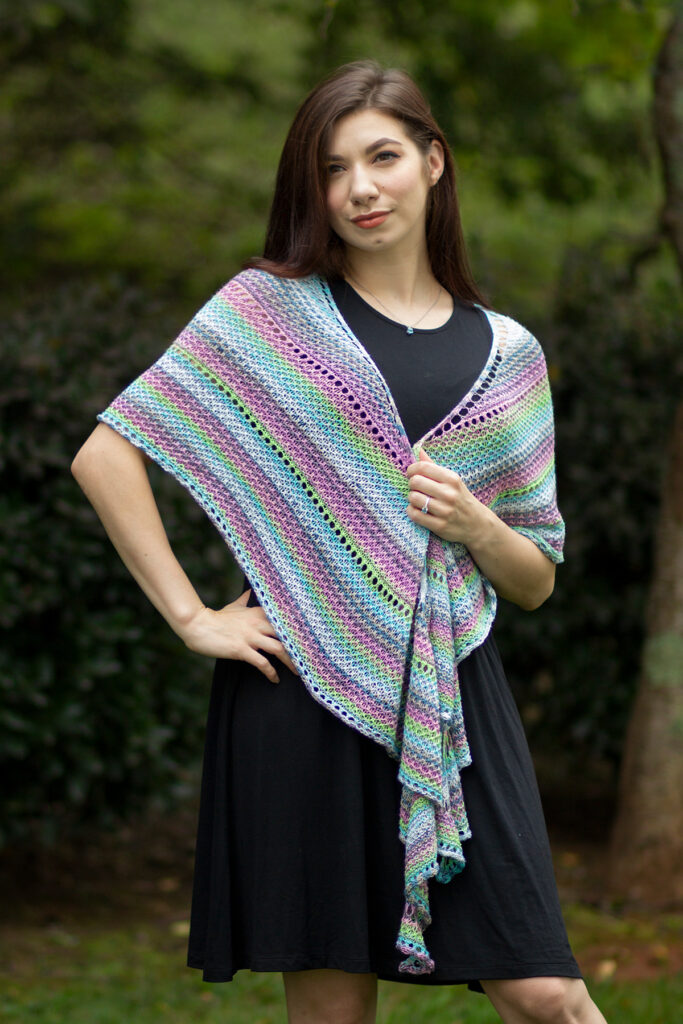 multi-color wool shawl hand-knitted shawl eco yarn shawl. beautiful wrap for dress Warm lace shawl universal accessory boho shawl