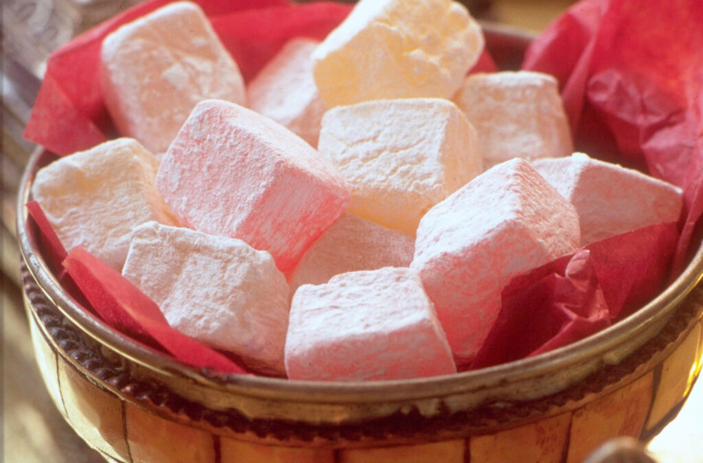 imgae of Turkish Delight candy squares