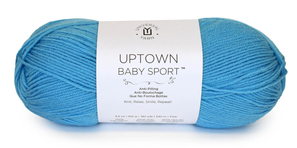 Ball of Uptown Baby Sport yarn