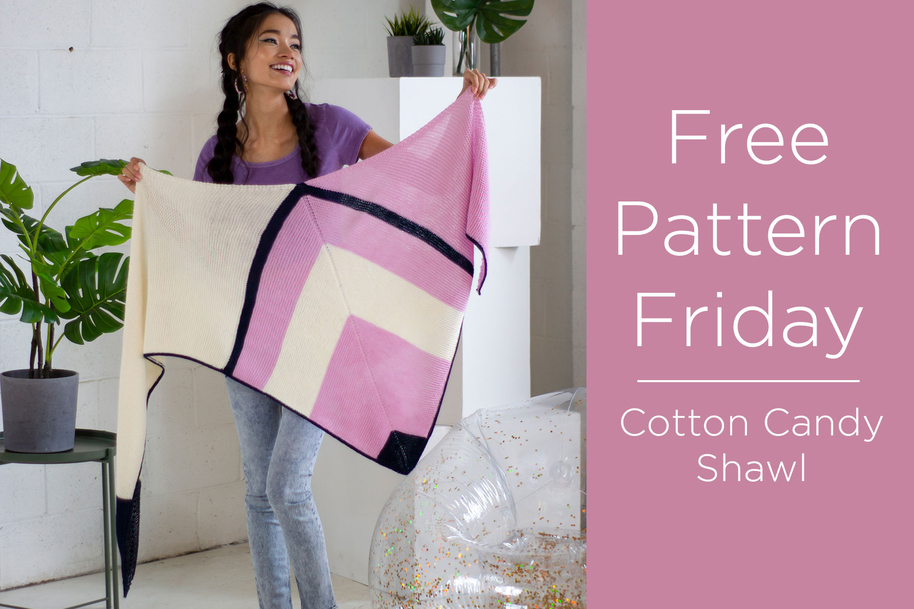 Free Pattern Friday - Cotton Candy Shawl