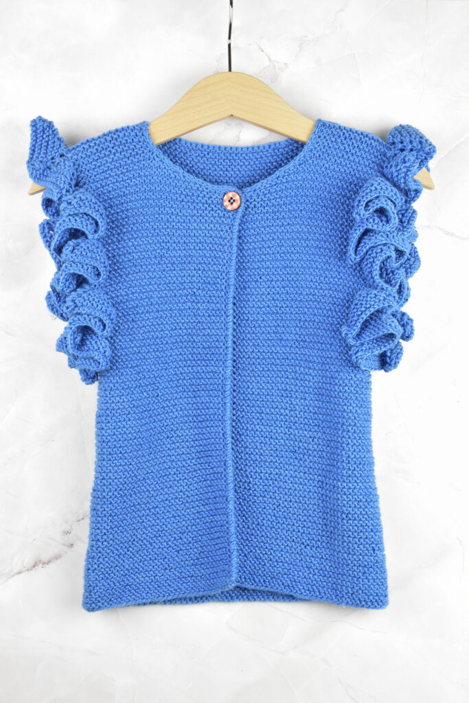 Photo of the front of the Cloudborn Cardigan