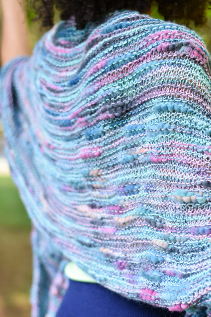 Close-up photo of the Kerid shawl