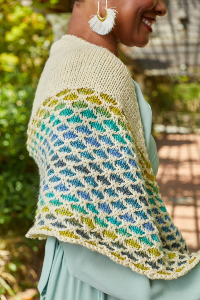 This shawl is the Cherry on top! - Knitting in the Park