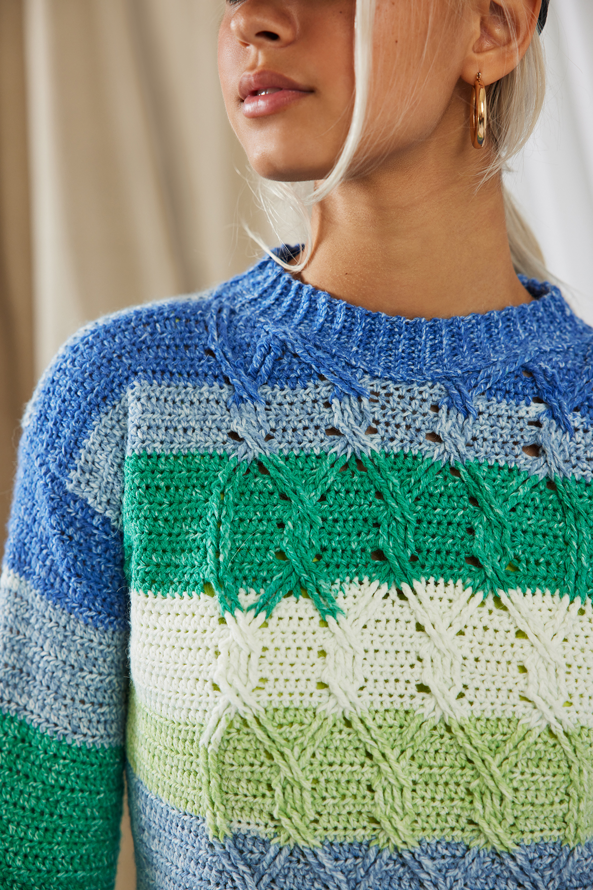 Knitting Pattern Top-down Sweater Pullover Gossamer Twist 